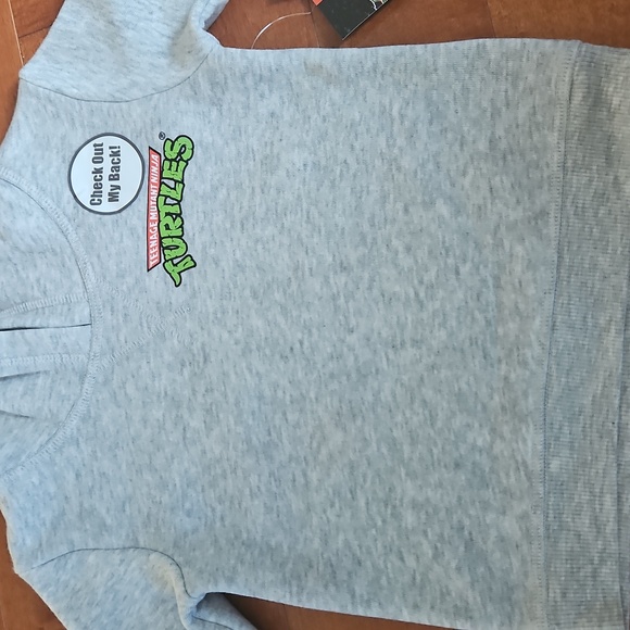 Nwt Teenage Mutant Ninja Turtles Gray Hoodie and Pants Set - Picture 4 of 5